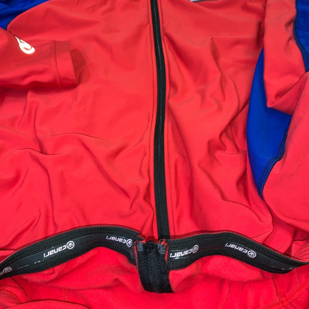 Canari blue/red cycling shirt - Picture 3 of 6